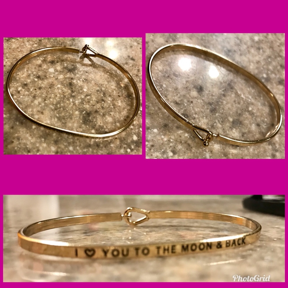 “I love you to the moon and back” bracelet